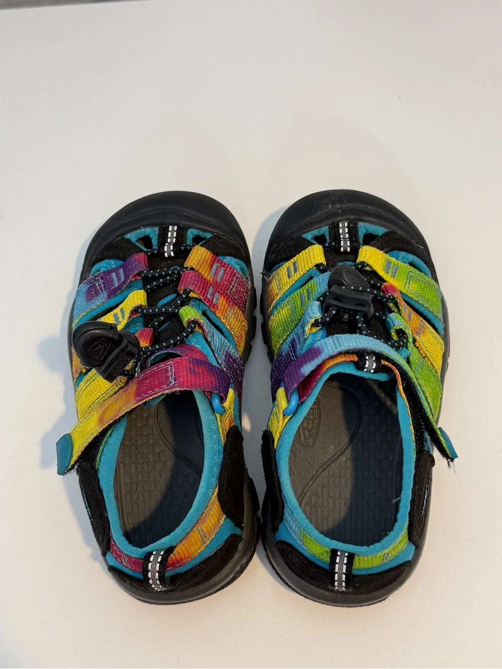 KEEN Newport H2 Kids Size 10 Rainbow Tie Dye Water Hiking Sandals